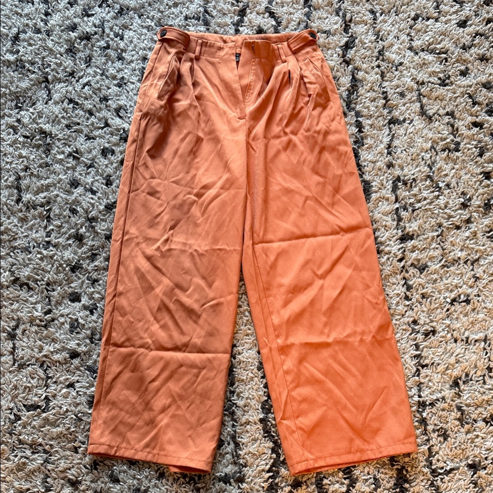 SHEIN Men's Vibrant Orange Chinos